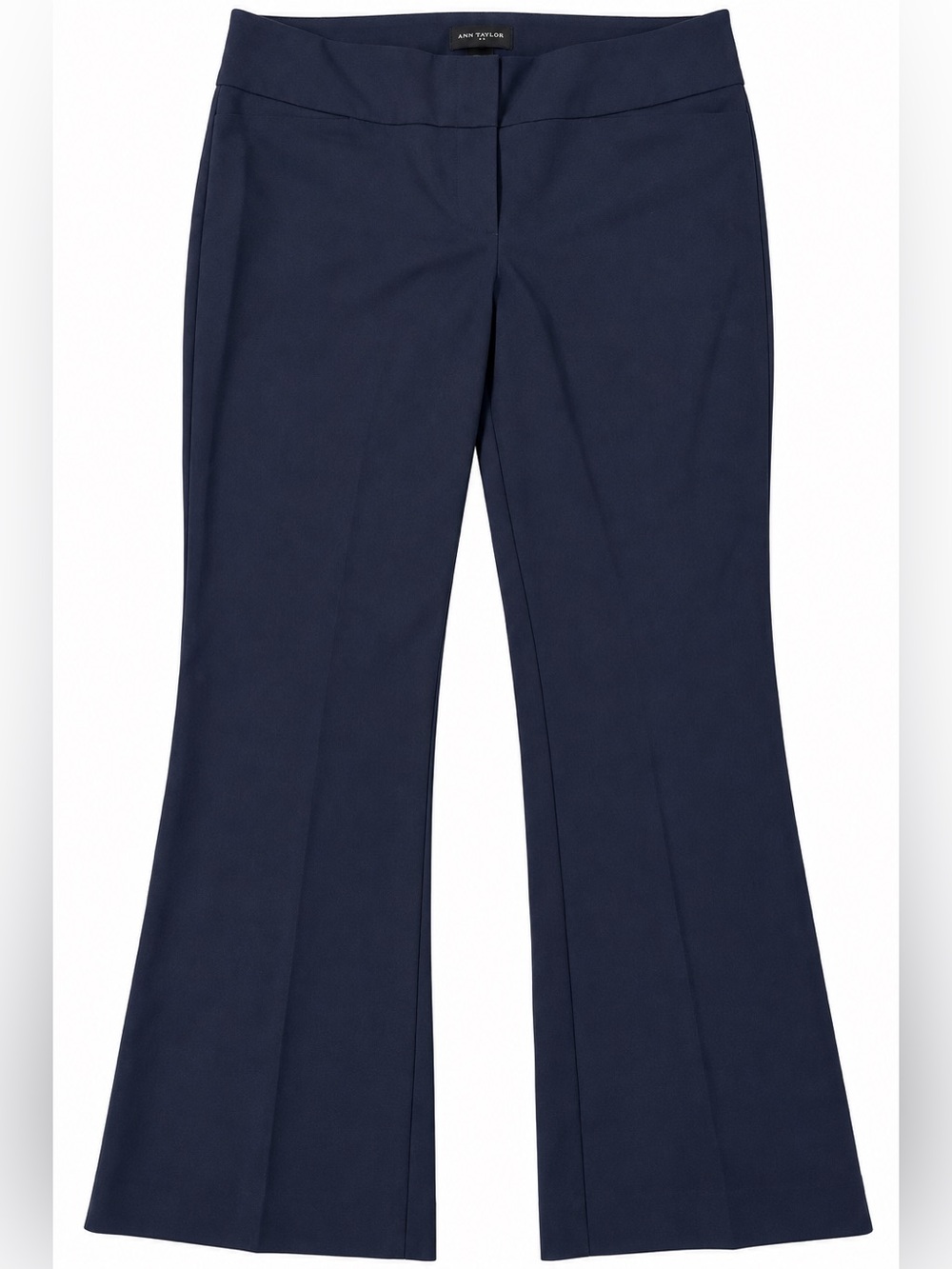 Ann Taylor Curvy Fit Women’s Size 12 Navy Blue Flare Dress Pants Trousers